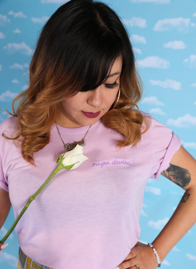 Mujer Divina - Embroidered T-Shirt / Tee