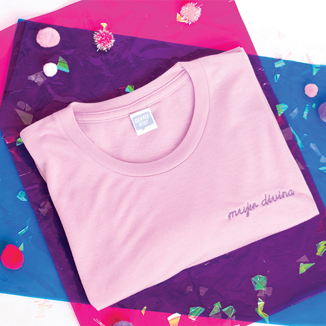 Mujer Divina - Embroidered T-Shirt / Tee