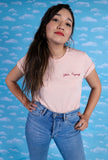 She’s Trying Embroidered Tee